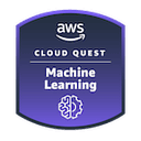 AWS Cloud Quest Machine Learning badge