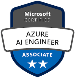 Microsoft Certified: Azure AI Engineer Associate badge