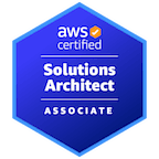 AWS Certified Solutions Architect Associate badge